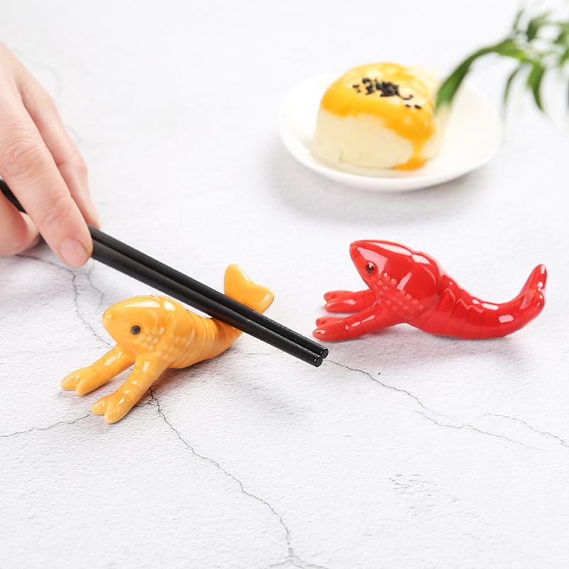 Cute Crayfish Shaped Ceramic C - огляд і ціна Chopstick Rest Ceramic