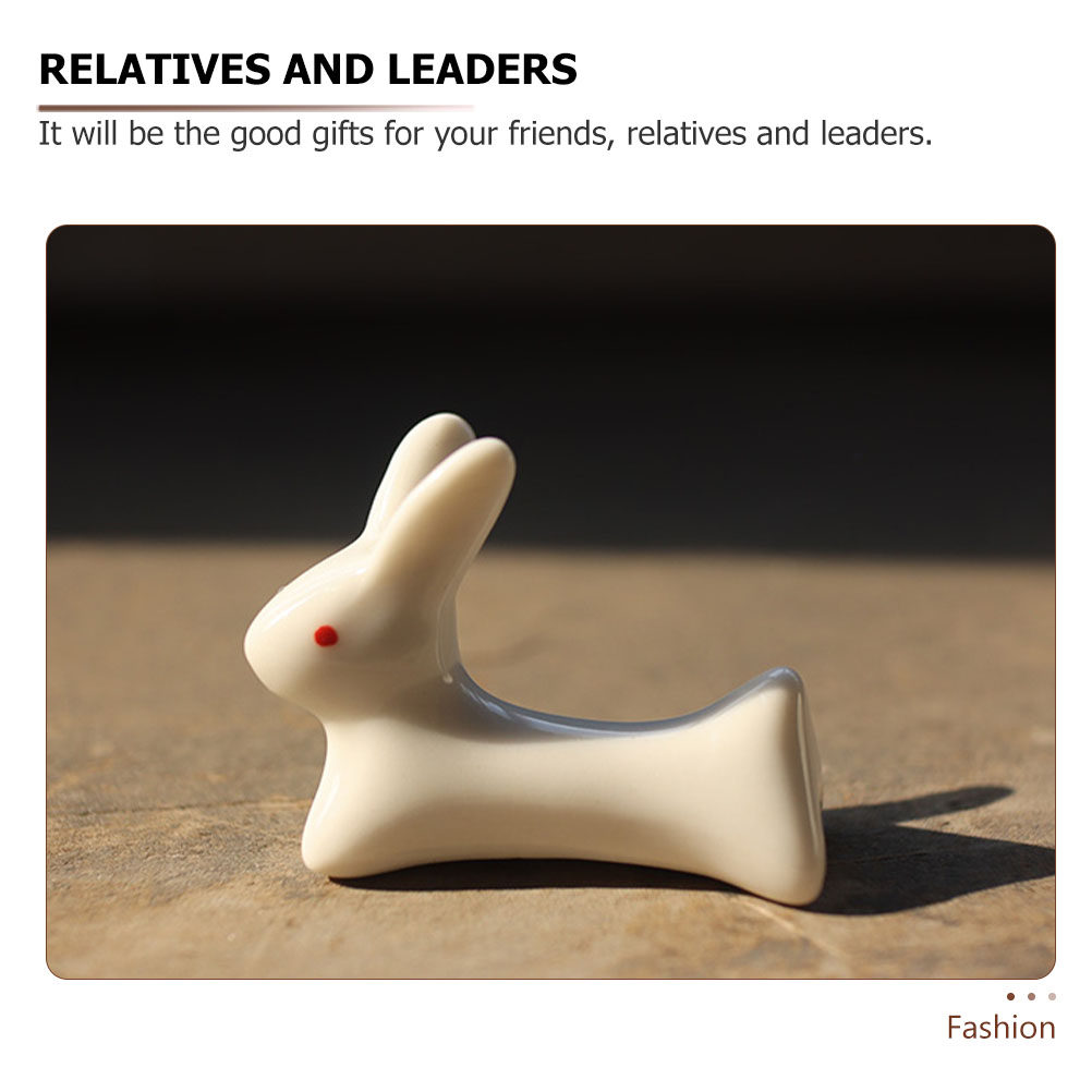 10Pcs Cartoon Rabbit Ceramic C - огляд і ціна Chopstick Rest Ceramic