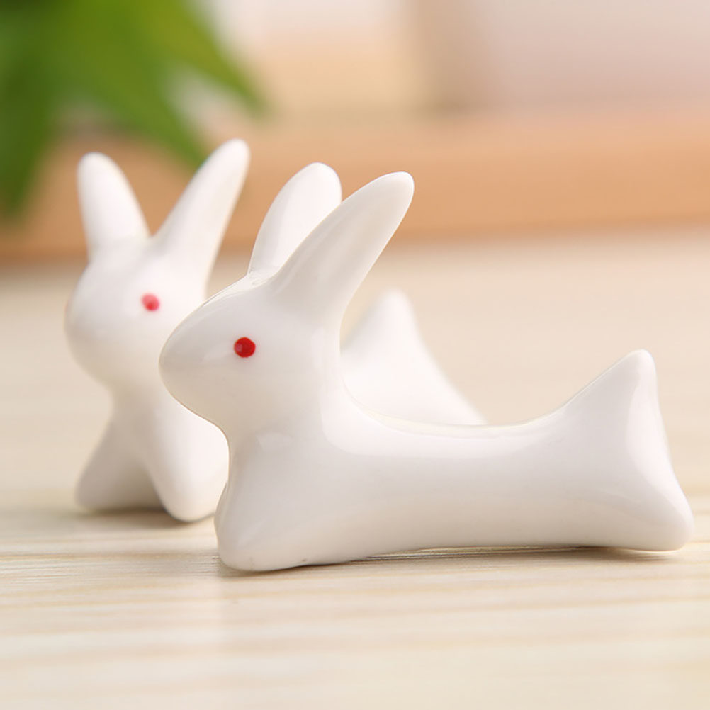 10Pcs Cartoon Rabbit Ceramic C - огляд і ціна Chopstick Rest Ceramic