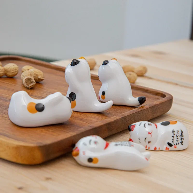 1 pcs Japanese Lucky Cat Ceram - огляд і ціна Chopstick Rest Ceramic