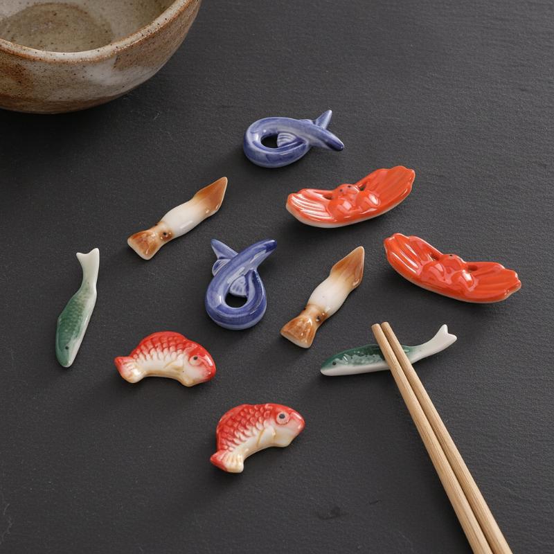 Fish Shape Ceramic Chopsticks  - огляд і ціна Chopstick Rest Ceramic