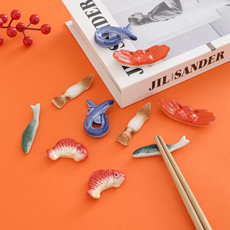 Fish Shape Ceramic Chopsticks  - огляд і ціна Chopstick Rest Ceramic