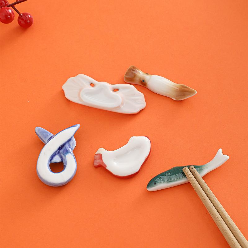 Fish Shape Ceramic Chopsticks  - огляд і ціна Chopstick Rest Ceramic